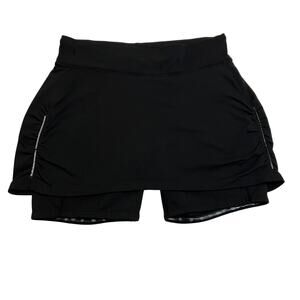 Athleta Women's Contender 2-in-1 Athletic Skort Size Small Workout Gym Neutral